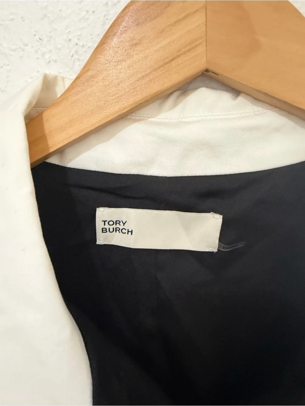 Tory Burch Black Jacket with White Collar